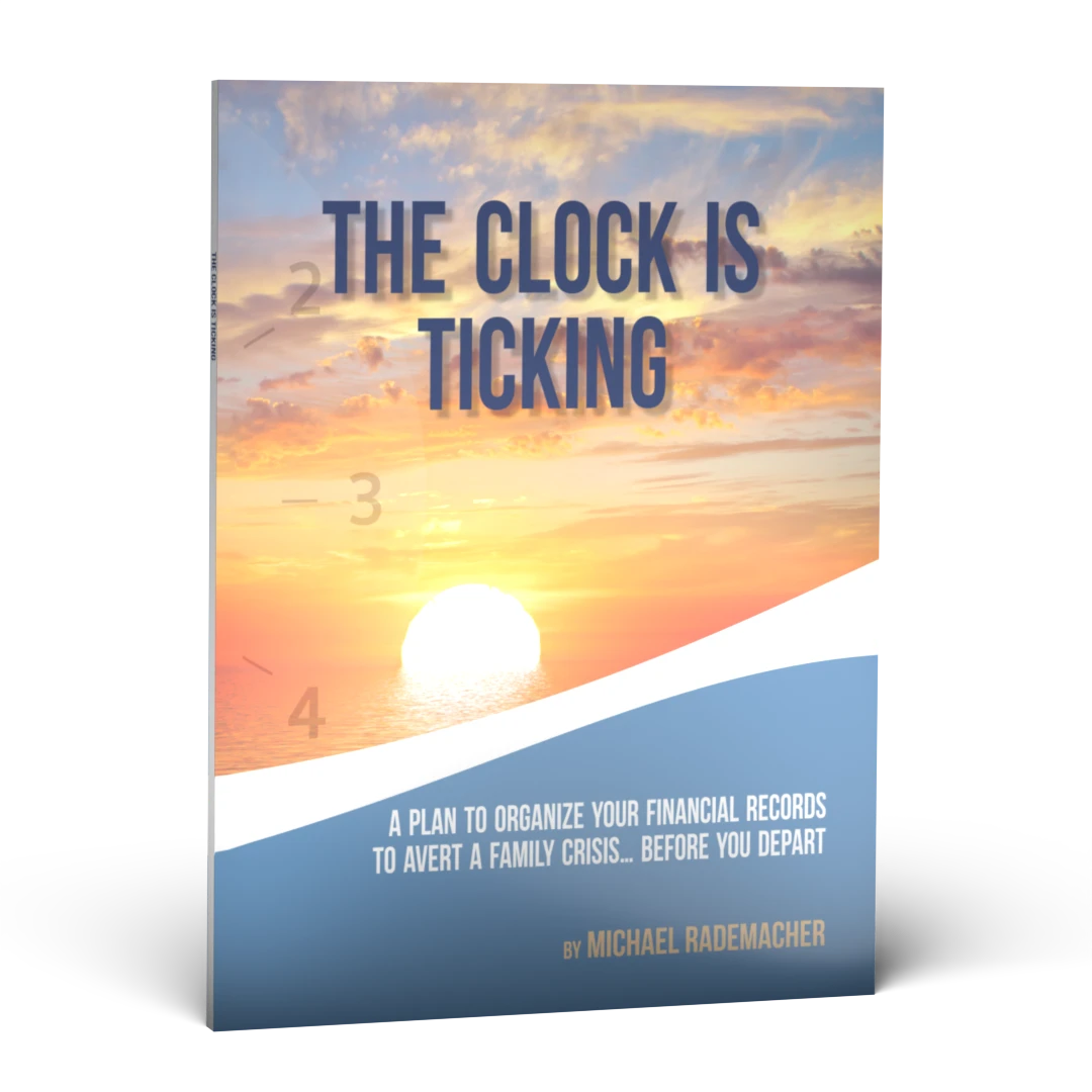 front cover view of the book, The Clock Is Ticking